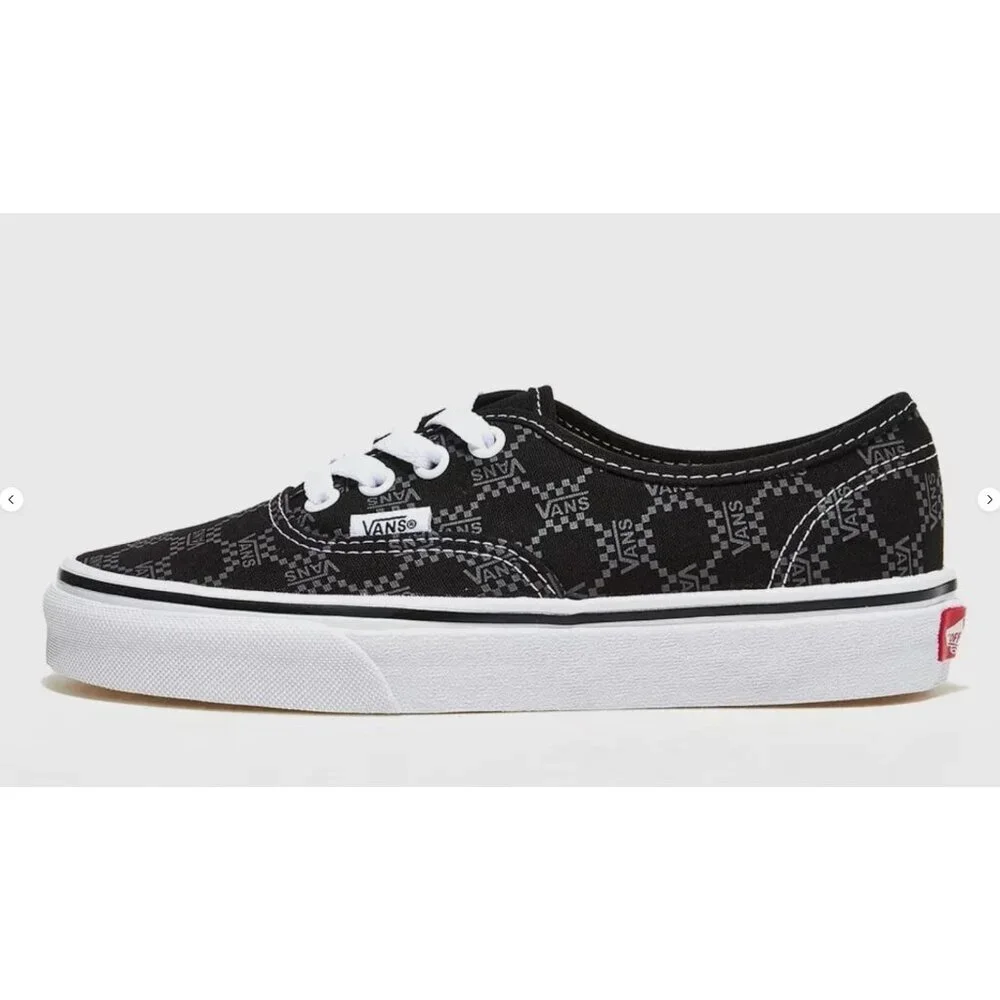 New! Size: 8 Men/9.5 Women | Vans Authentic Monogram - Black - Picture 2 of 16